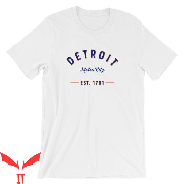 Detroit Lines T-Shirt Motor City Tigers Fan Michigan Pride