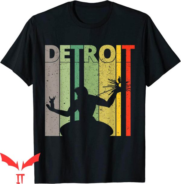 Detroit Lines T-Shirt Retro Vintage Spirit Of Detroit Tee