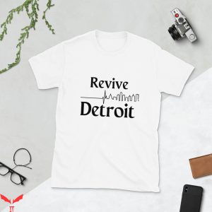 Detroit Lines T-Shirt Revive Detroit Michigan Trendy Tee