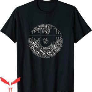 Detroit Lines T-Shirt Skyline Motown Record Logo Tee