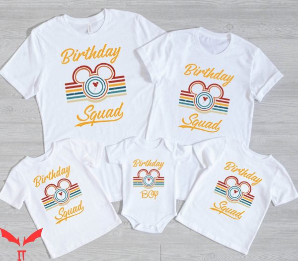 Disney Birthday Squad T-Shirt Birthday Party Couple Trip