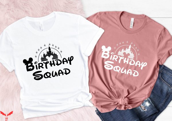 Disney Birthday Squad T-Shirt Minnie Mickey Birthday Crew