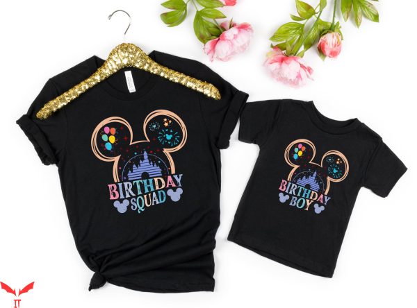 Disney Birthday Squad T-Shirt Party Group Birthday Crew