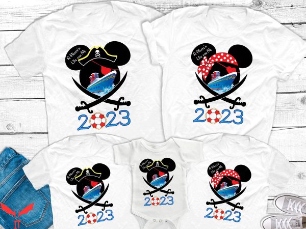 Disney Cruise T-Shirt Mickey And Minnie Pirate Family
