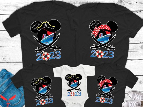 Disney Cruise T-Shirt Mickey And Minnie Pirate Night Cruise