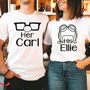 Disney Husband And Wife T-Shirt Couple Carl And Ellie