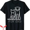 Dog Lover T-Shirt Fur Dad Pet Lover Cat Dog Fathers Day