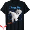 Dog Lover T-Shirt I Love My Maltese Best Dog Paw Print