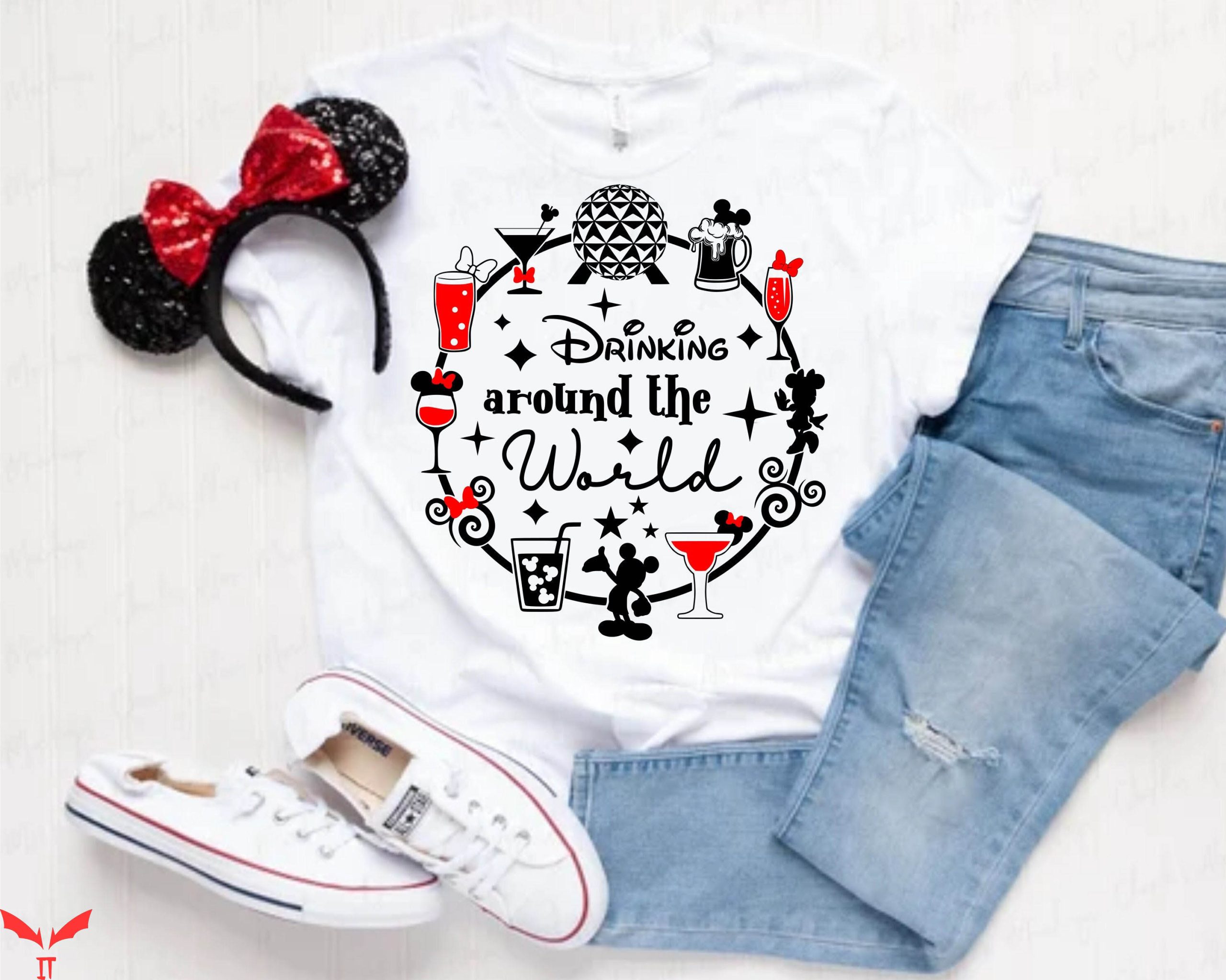 Drink Around The World Epcot T-Shirt Drink Around The World Epcot T-Shirt