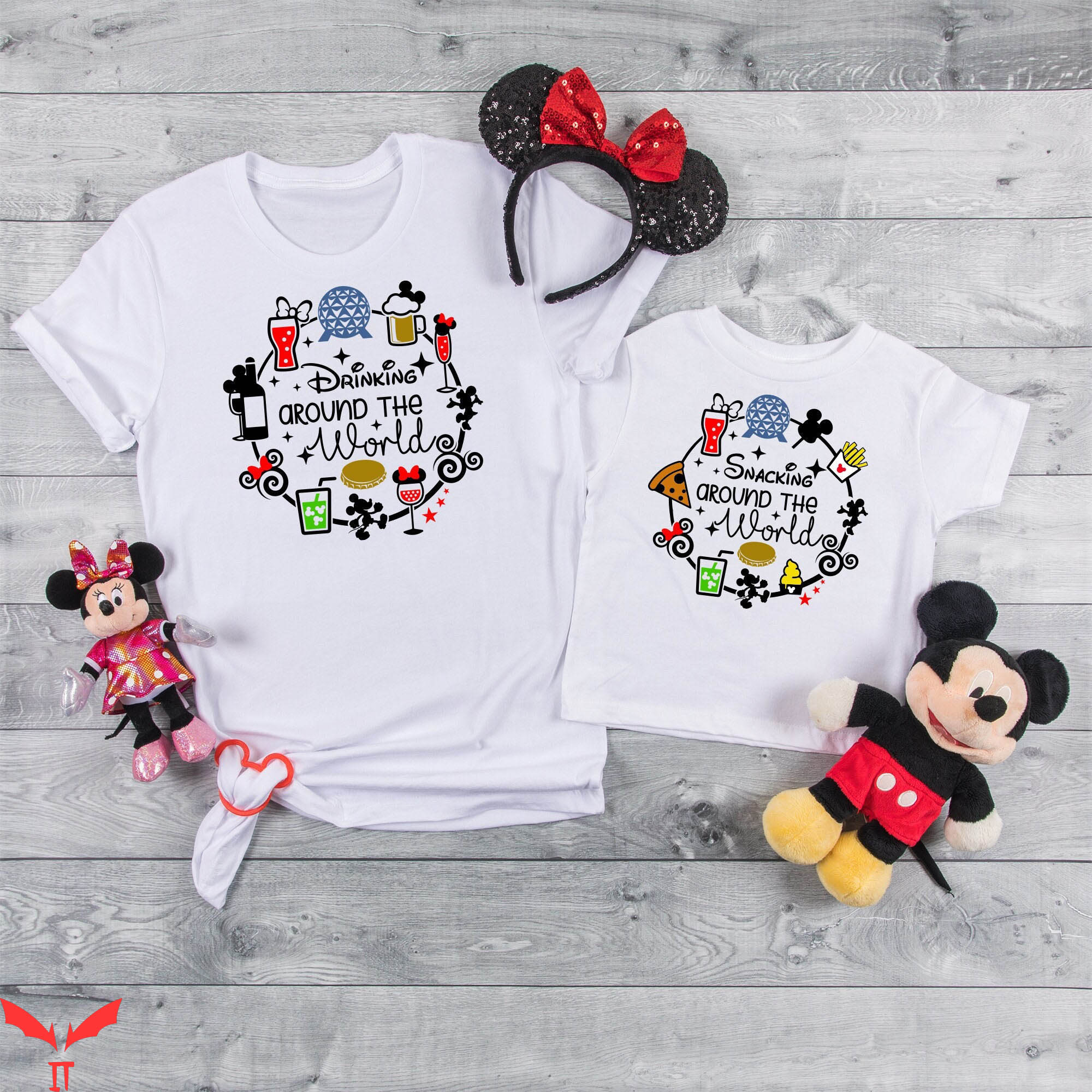 Drink Around The World Epcot T-Shirt Fun Disney Snacks Drink Around The World Epcot T-Shirt Fun Disney Snacks