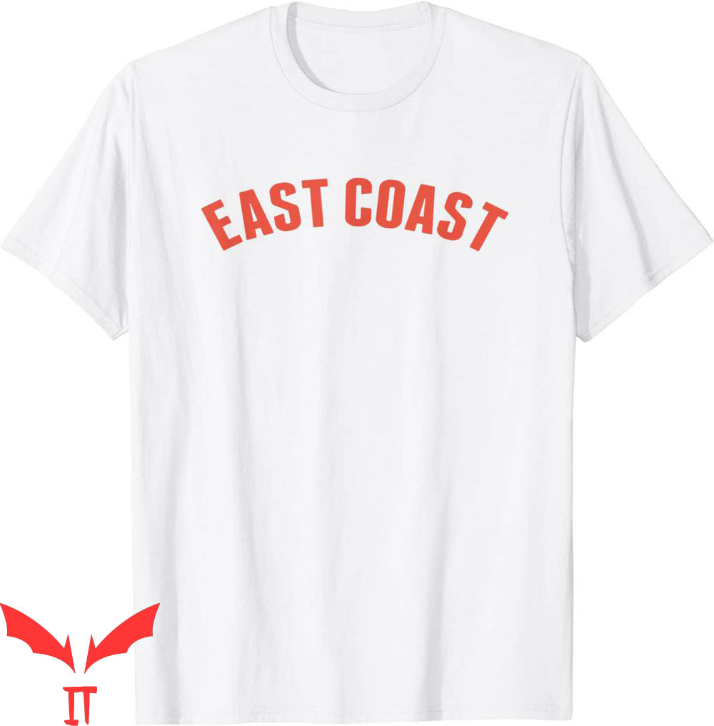 East Coast T Shirt Eastern Seaboard Trendy Funny Tee