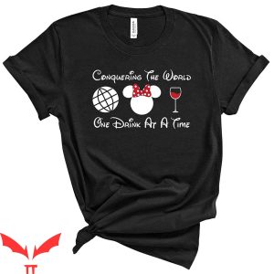 Epcot Drink Around The World T-Shirt Conquering One Drink