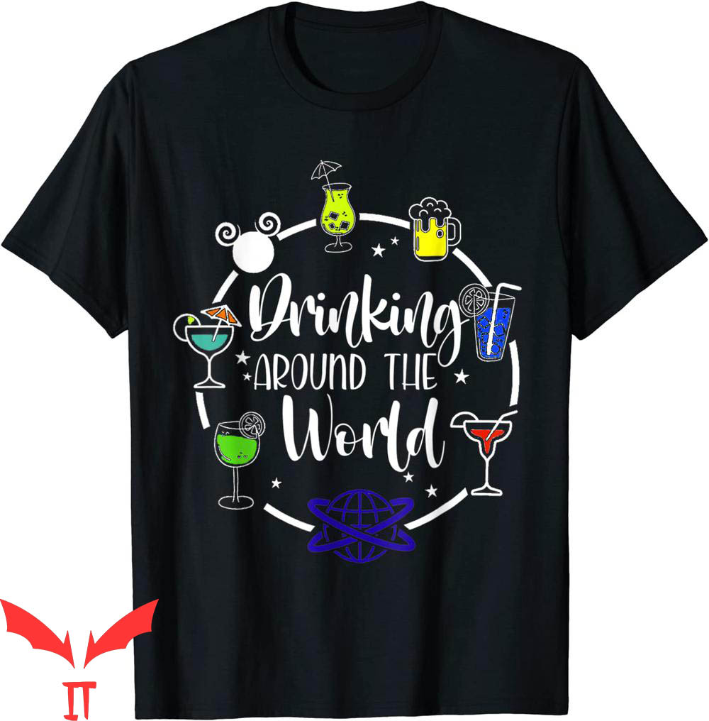 Epcot Drink Around The World T-Shirt Drink Cool Tee