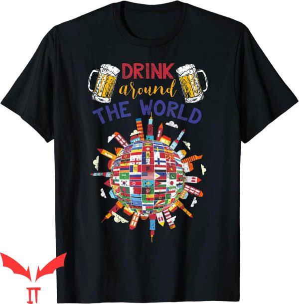 Epcot Drink Around The World T-Shirt Funny Drink Around