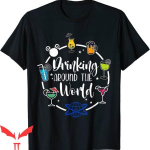 Epcot Drink Around The World T-Shirt Trendy Family Tee