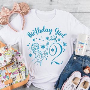 Frozen For Birthday T-Shirt 2nd Birthday Queen Elsa Princess
