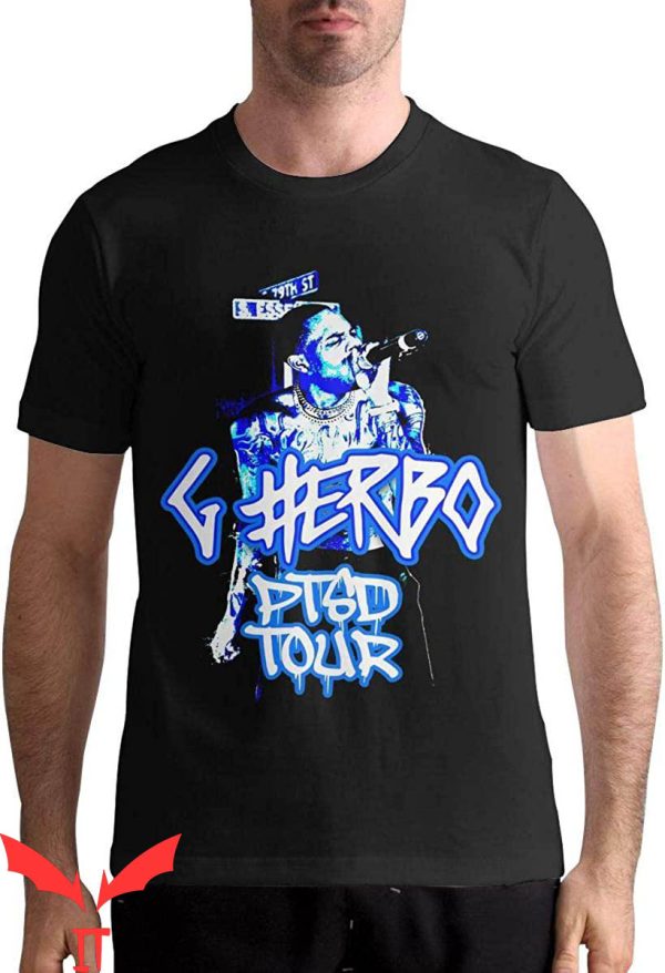 G Herbo T-Shirt PTSD Tour Classic Summer Hip Hop Cool