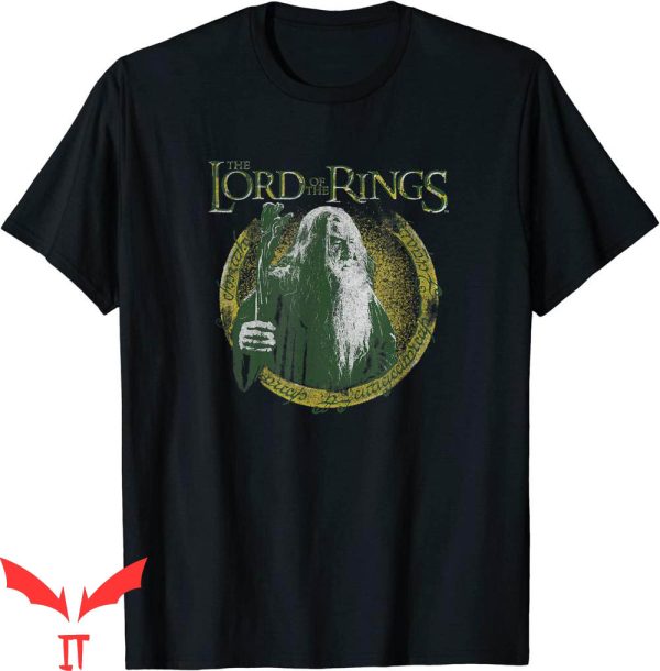 Gandalf T-Shirt The Lord Of The Rings Gandalf Ring Overlay