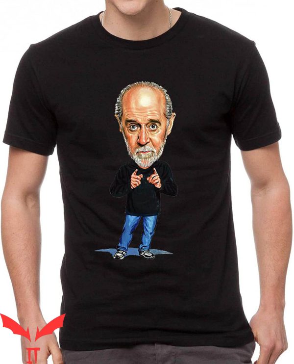 George Carlin T-Shirt Caricature George Actor Singned Tee