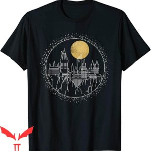 Harry Potter Birthday T-Shirt Hogwarts Full Moon Line Art