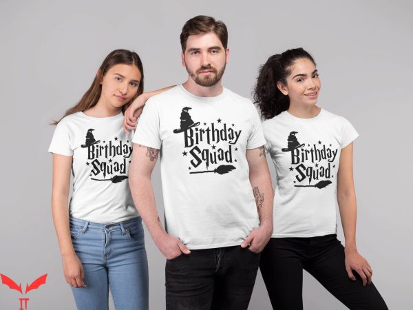 Harry Potter Birthday T-Shirt Wizard Themed Birthday Squad