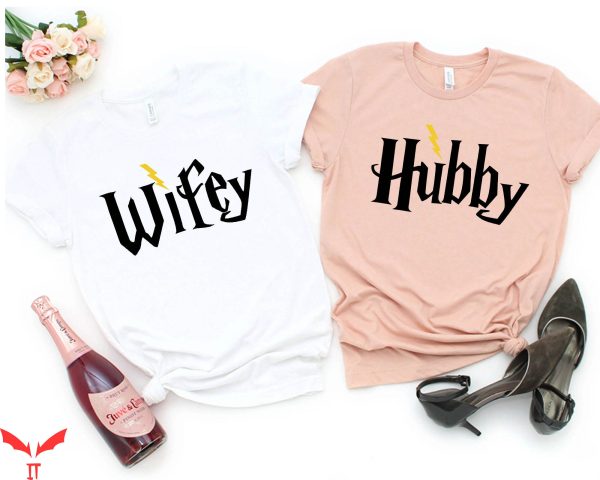 Harry Potter Couples T-Shirt Hubby And Wifey Valentine’s Day