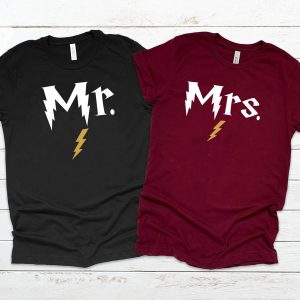 Harry Potter Couples T-Shirt Mr Mrs Matching Honeymoon