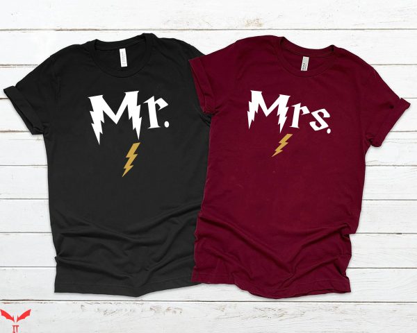 Harry Potter Couples T-Shirt Mr Mrs Matching Honeymoon