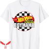 Hot Mess T-Shirt Little Stressed Boy Mama Racing Cars