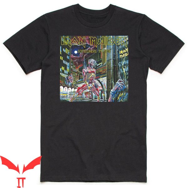 Iron Maiden Somewhere In Time T-Shirt Box Design Tee
