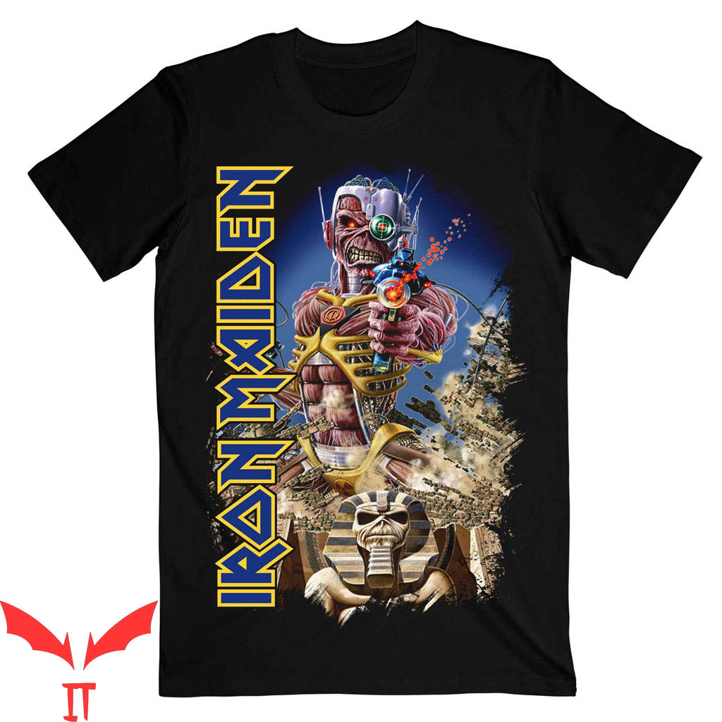 Iron Maiden Somewhere In Time T-Shirt Heavy Metal Tee Iron Maiden Somewhere In Time T-Shirt Heavy Metal Tee