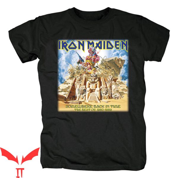 Iron Maiden Somewhere In Time T-Shirt The Best Of 1980-1989