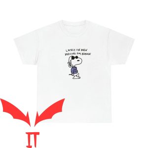 Joe Cool Snoopy T-Shirt Dressing For Revenge Snoopy Tee