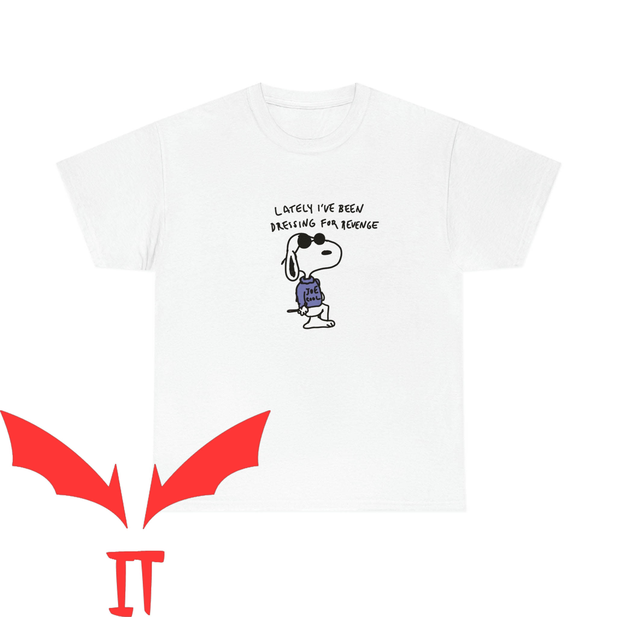 Joe Cool Snoopy T-Shirt Dressing For Revenge Snoopy Tee