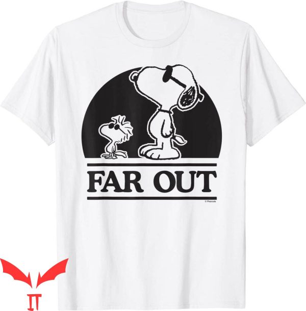 Joe Cool Snoopy T-Shirt Peanuts Woodstock 50th Anniversary