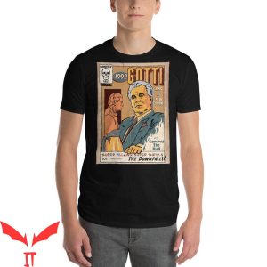 John Gotti T-Shirt Comic Book Cartoon Crime Mafia Tee