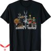 Looney Tunes Harley Davidson T-Shirt Distressed Line Up