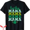 Lucky Mama T-Shirt Leaf Clover St Patrick’s Day Tee