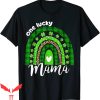 Lucky Mama T-Shirt Leopard Plaid Rainbow Mom Life Tee