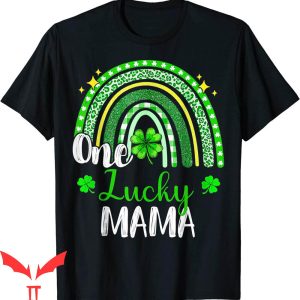 Lucky Mama T-Shirt Leopard Rainbow St Patrick’s Day Tee