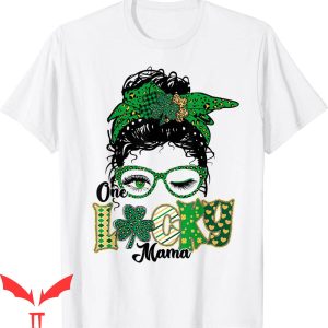Lucky Mama T-Shirt St Patricks Day Mom Mother Shamrock Tee