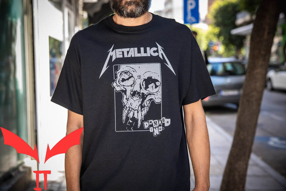 jeg er enig fryser tryllekunstner Metallica Damage Inc T-Shirt Heavy Metal Band Album Tee
