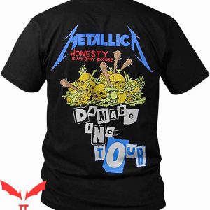 Metallica Damage Inc T-Shirt Tour Two-Sided Album Tee