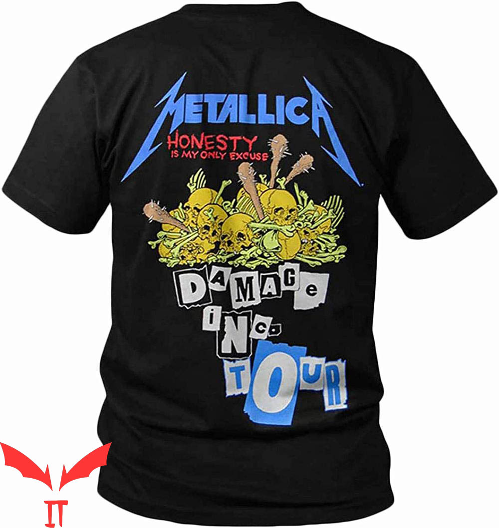 Metallica Damage Inc T-Shirt Tour Two-Sided Album Tee Metallica Damage Inc T-Shirt Tour Two-Sided Album Tee