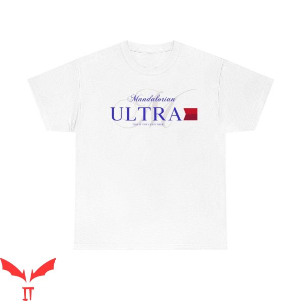 Michelob Ultra T-Shirt Mandalorian Star Wars Mashup