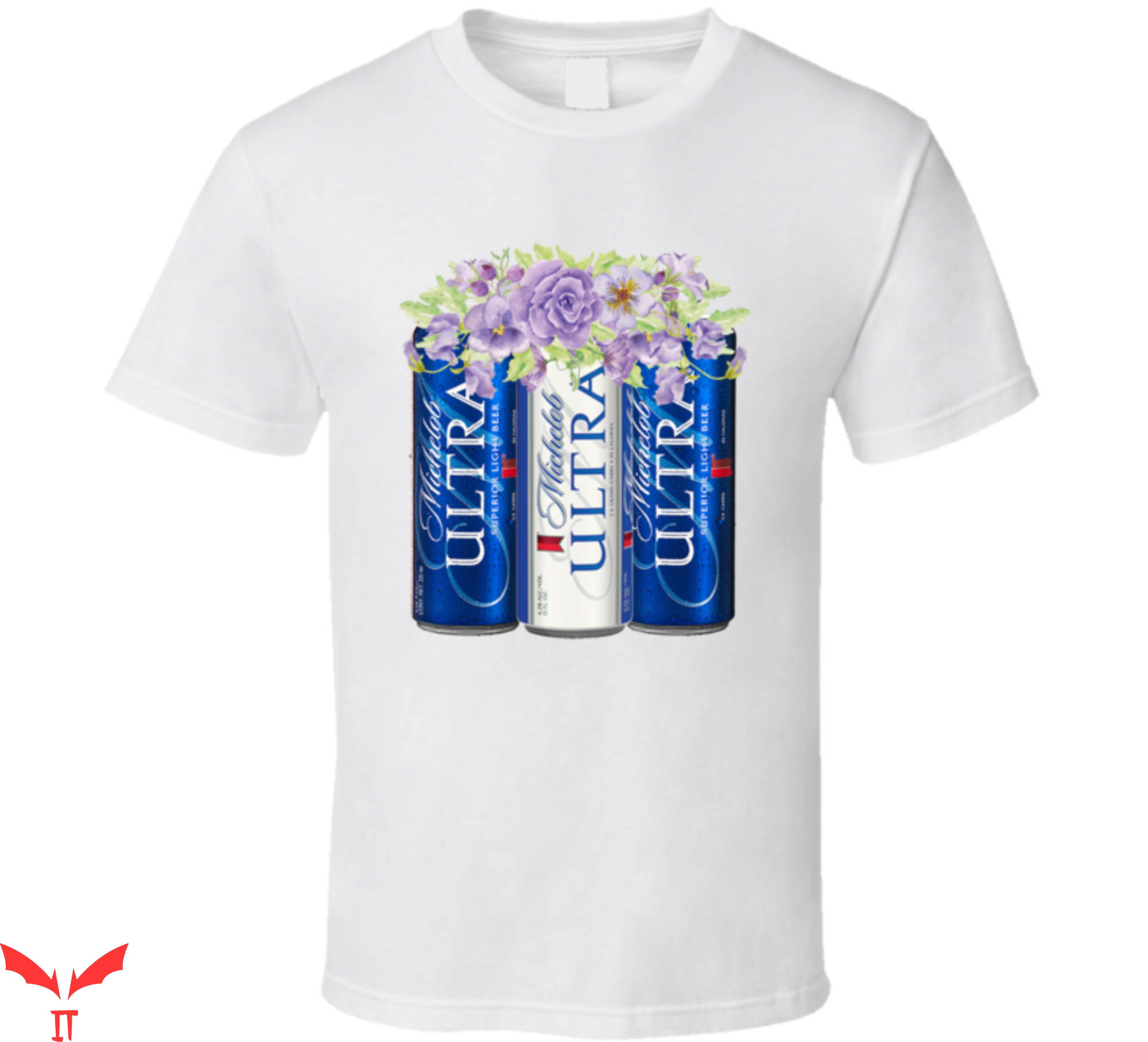 Michelob Ultra T-Shirt Three Funny Beer Cans Tee Shirt
