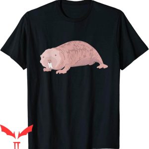 Naked T-Shirt Rodent Funny Africa Wrinkled Molerat Tee