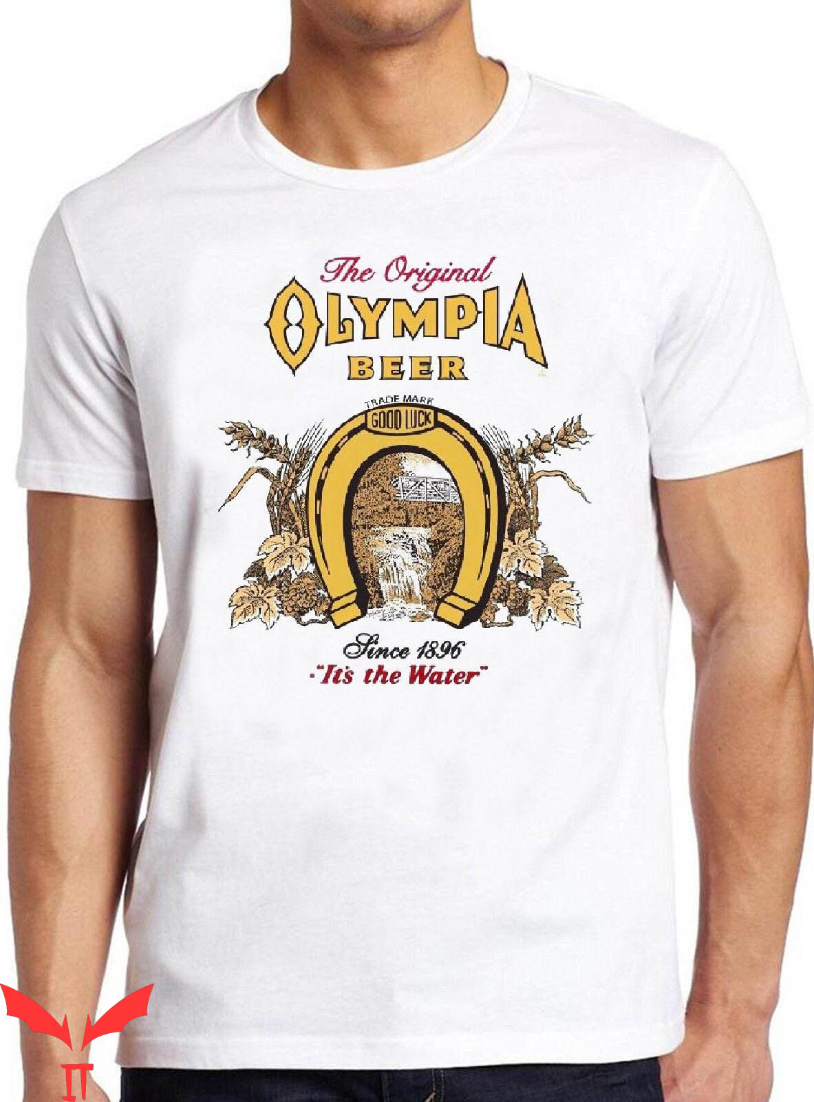 Olympia Beer T-Shirt B588 It's The Water Vintage Trendy