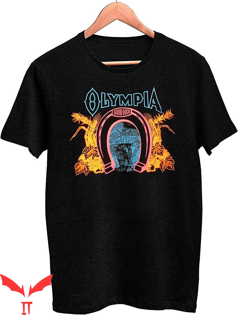 Olympia Beer T-Shirt Olympia Neon Lite Puff Tee Shirt