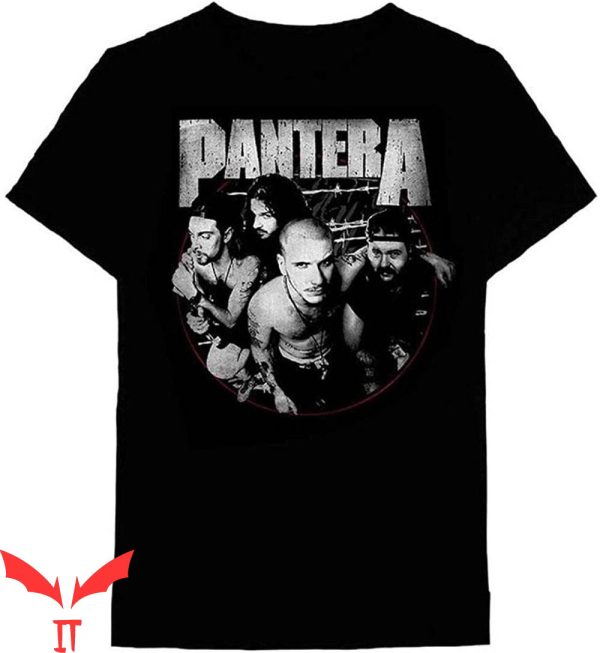 Pantera Cowboys From Hell T-Shirt Heavy Metal Band Circle
